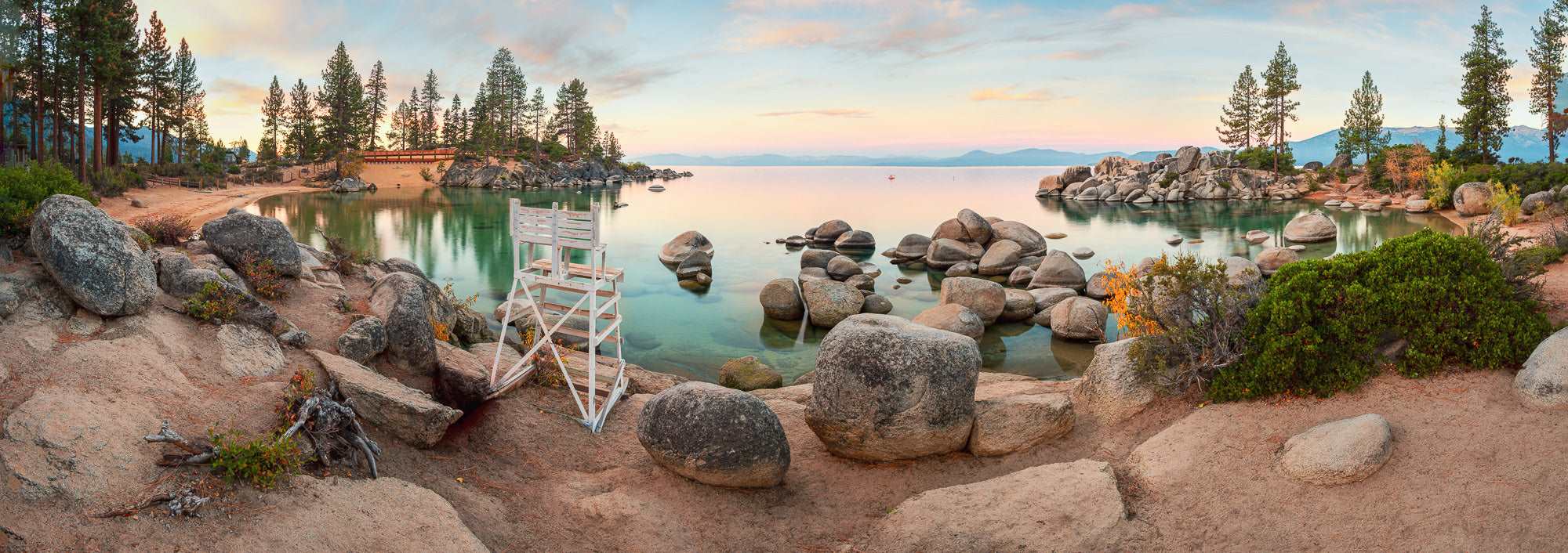 Lake Tahoe Serenity's Watch: Sunrise Over Sand Harbour - Stephen Milner