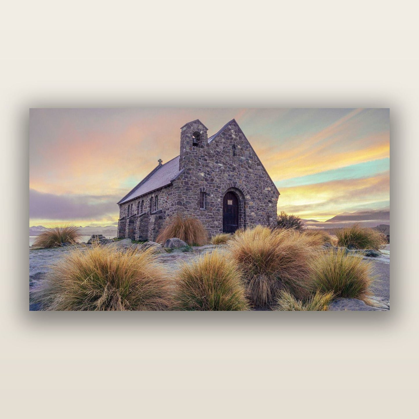 Shepherd's Delight, Lake Takapō — frameless acrylic glass print. New Zealand fine art landscape photography by Stephen Milner.