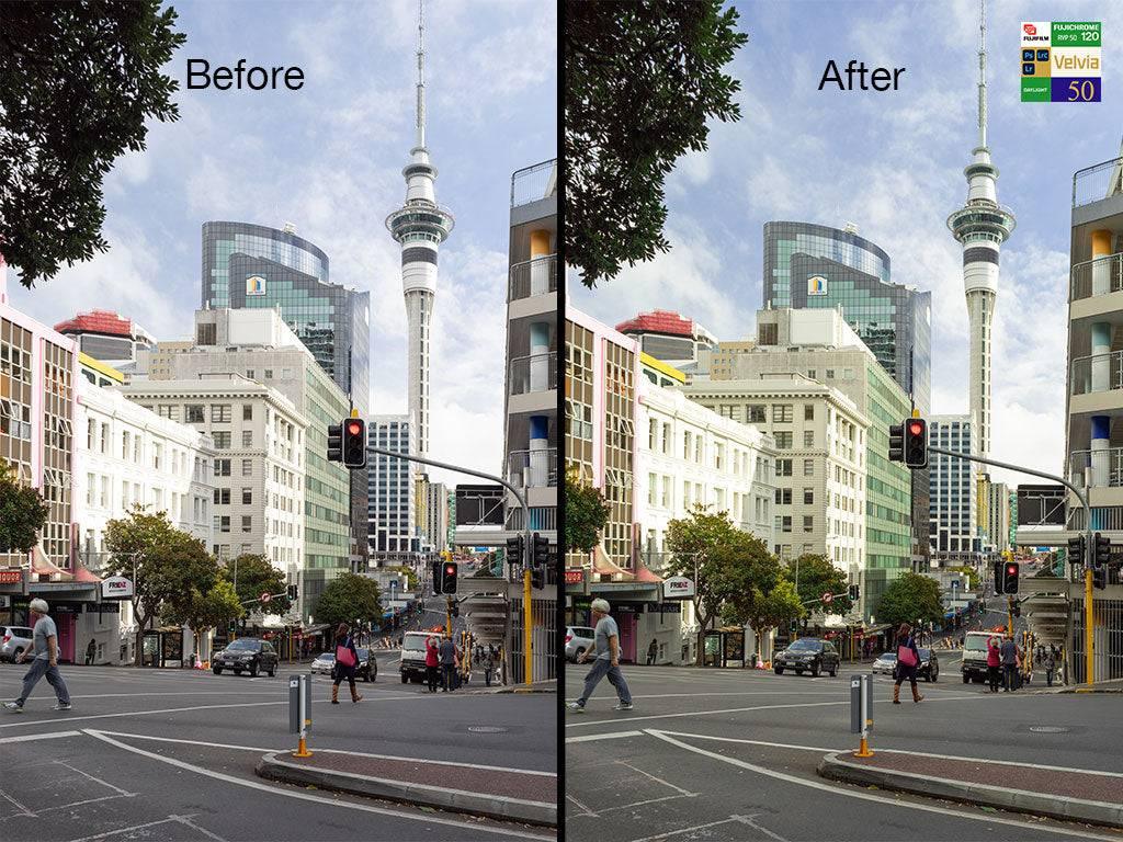 Photoshop and Lightroom Presets Slide Film Simulation Presets - by Award Winning New Zealand Landscape Photographer Stephen Milner