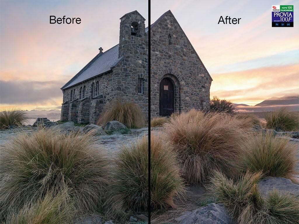 Photoshop and Lightroom Presets Slide Film Simulation Presets - by Award Winning New Zealand Landscape Photographer Stephen Milner