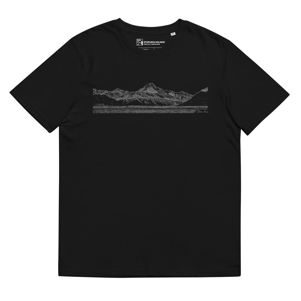 Mount Cook unisex organic cotton t-shirt - by Award Winning New Zealand Landscape Photographer Stephen Milner