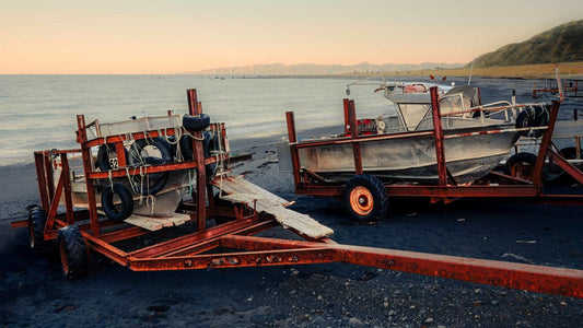 Boats in the Bay - Cape Palliser - by Award Winning New Zealand Landscape Photographer Stephen Milner