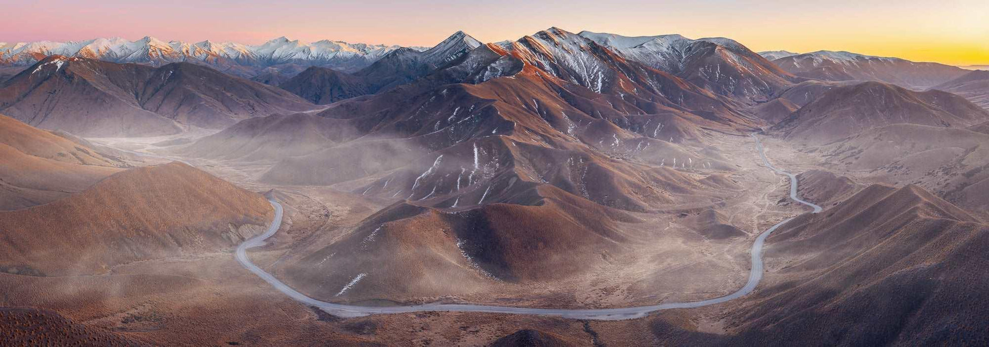 Dawn's Embrace: Lindis Pass Chronicles - by Award Winning New Zealand Landscape Photographer Stephen Milner