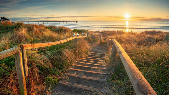Dawn's Invitation: New Brighton Beach - by Award Winning New Zealand Landscape Photographer Stephen Milner