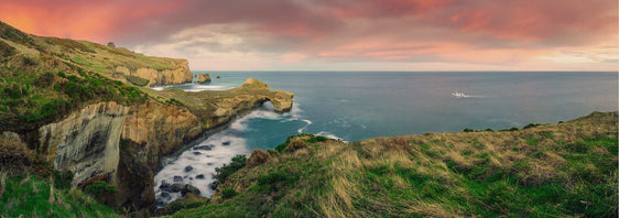Dunedin Serenity: Tunnel Beach Sunset - by Award Winning New Zealand Landscape Photographer Stephen Milner