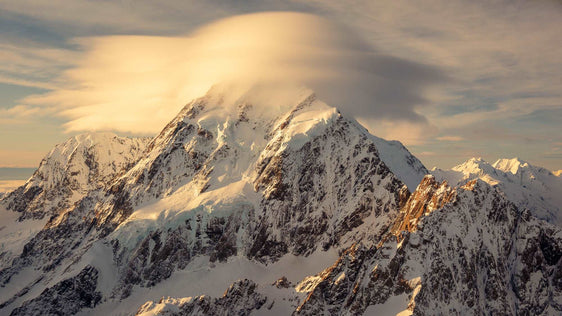 Ethereal Majesty: Mount Cook's Lenticular Veil - by Award Winning New Zealand Landscape Photographer Stephen Milner