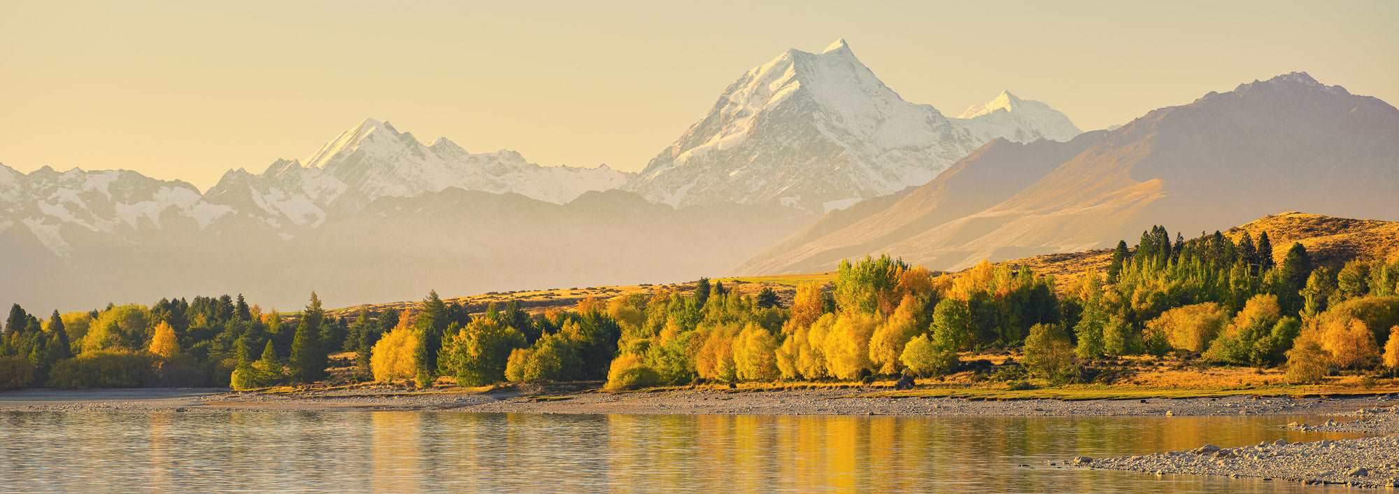 Golden Peaks - Mount Cook - by Award Winning New Zealand Landscape Photographer Stephen Milner