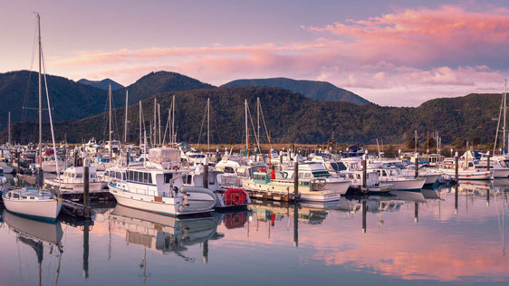Havelock Harbour Embrace at Dusk - by Award Winning New Zealand Landscape Photographer Stephen Milner