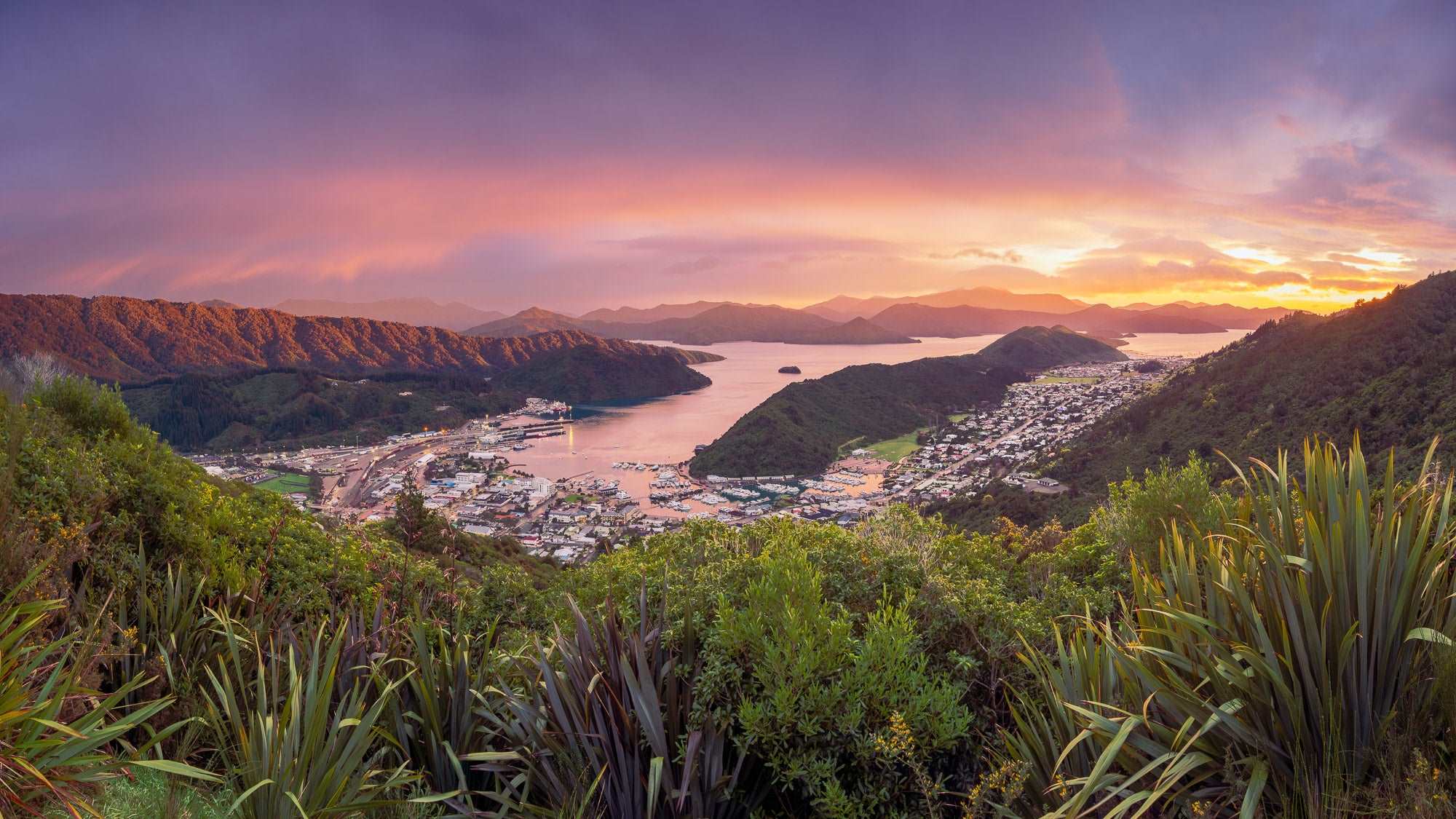 Marlborough Dawn Unveiled: Picton - by Award Winning New Zealand Landscape Photographer Stephen Milner