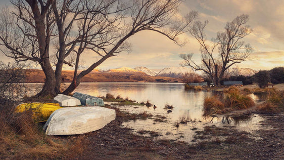 Nature's Window: Sunrise at Lake Alexandrina - by Award Winning New Zealand Landscape Photographer Stephen Milner