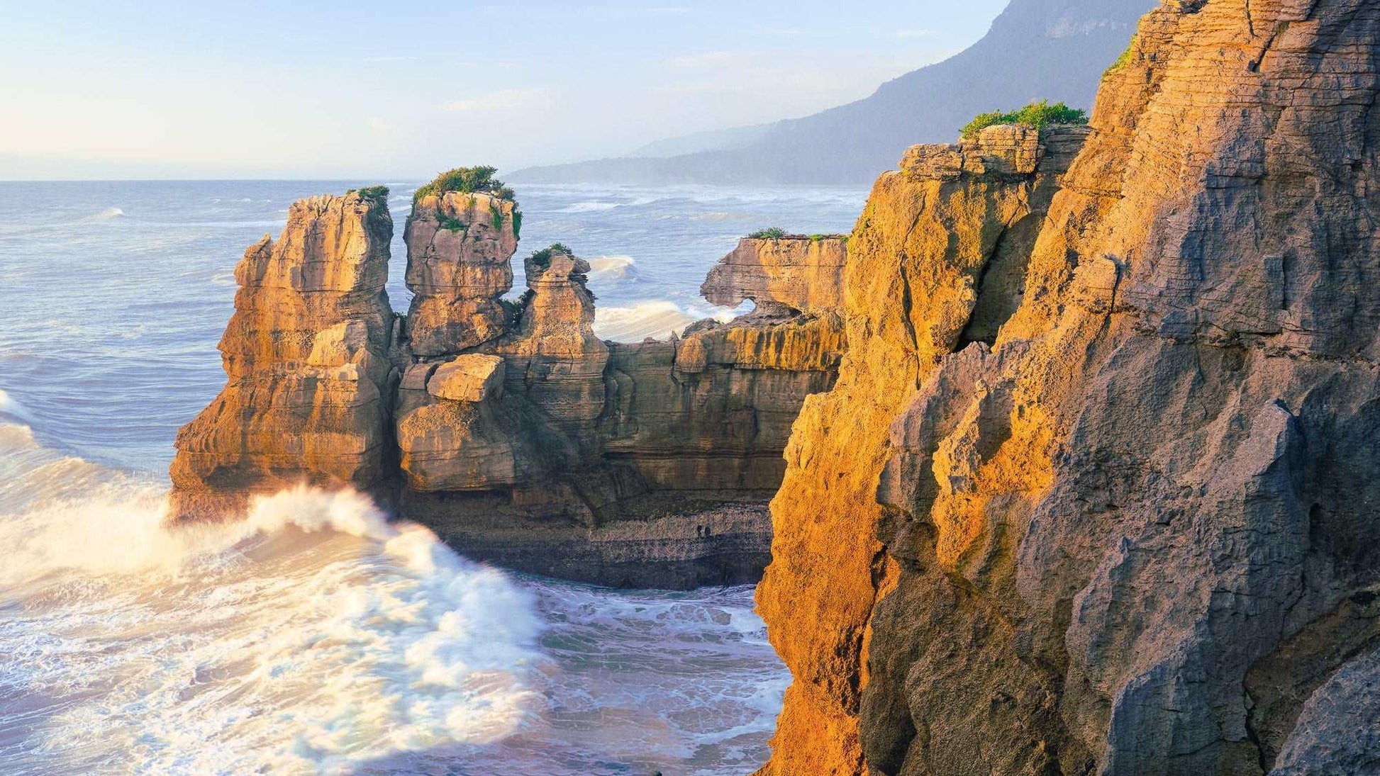 Punakaiki Sculptures - New Zealand South Island - by Award Winning New Zealand Landscape Photographer Stephen Milner