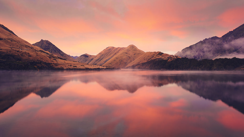 Sunrise Serenity - Moke Lake Queenstown - by Award Winning New Zealand Landscape Photographer Stephen Milner