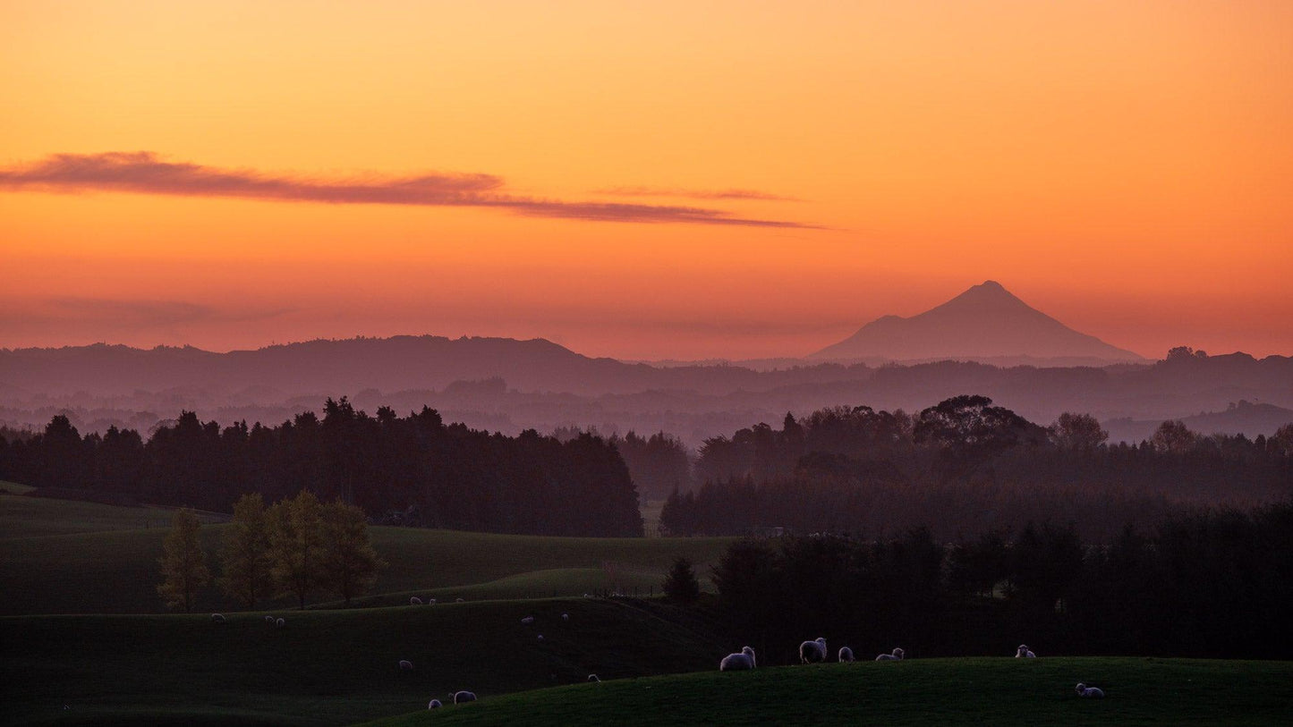 Taranaki's Glow - New Plymouth - by Award Winning New Zealand Landscape Photographer Stephen Milner