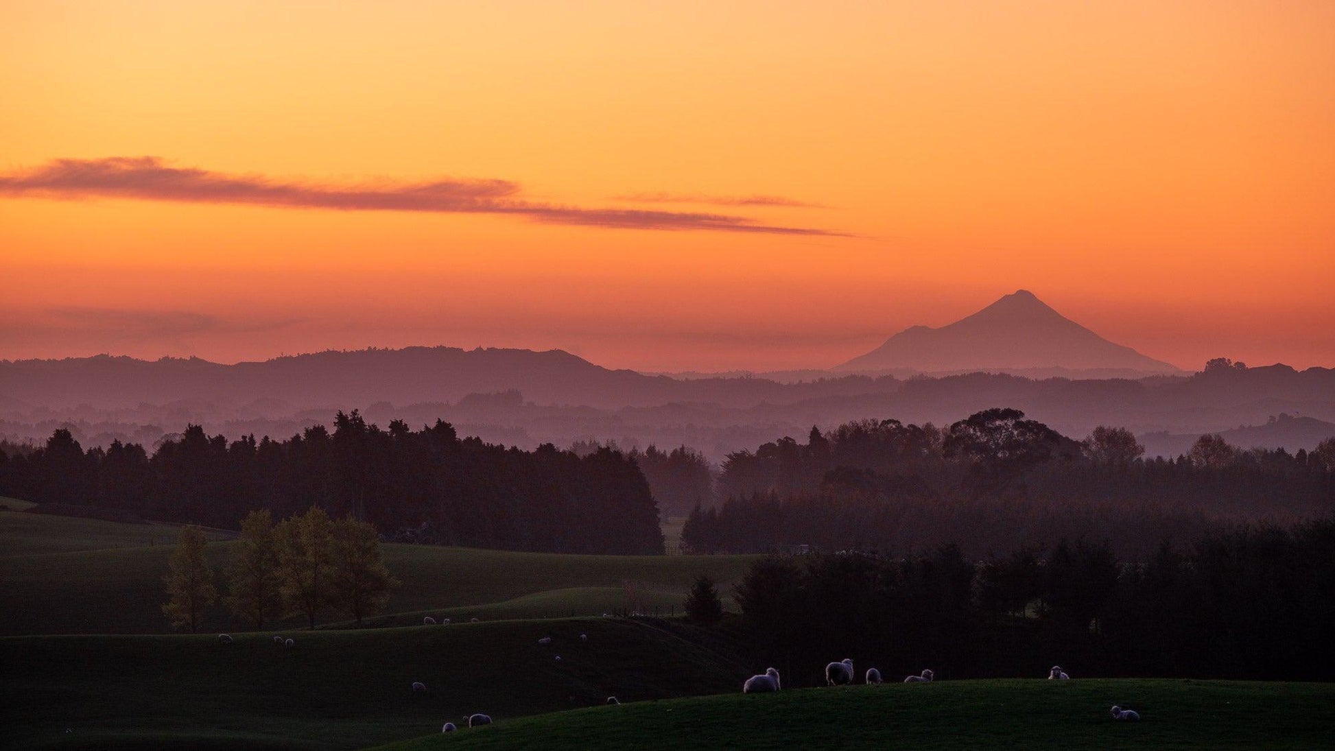 Taranaki's Glow - New Plymouth - by Award Winning New Zealand Landscape Photographer Stephen Milner