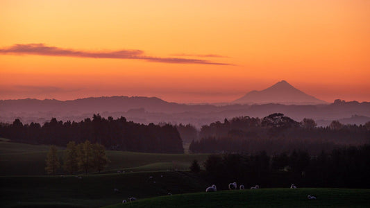 Taranaki's Glow - New Plymouth - by Award Winning New Zealand Landscape Photographer Stephen Milner