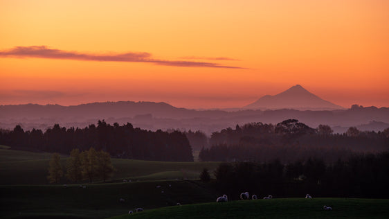 Taranaki's Glow - New Plymouth - by Award Winning New Zealand Landscape Photographer Stephen Milner