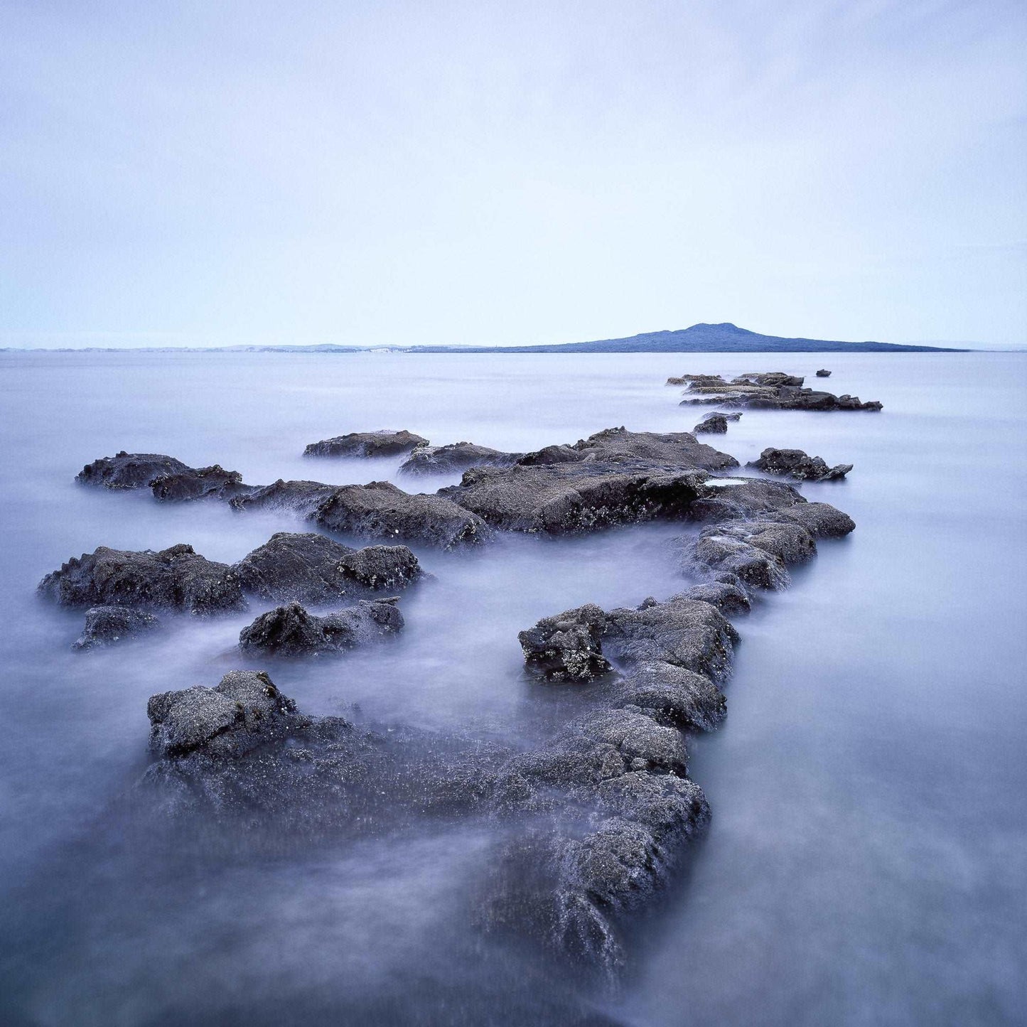 Volcanic Horizon - Auckland Harbour - by Award Winning New Zealand Landscape Photographer Stephen Milner