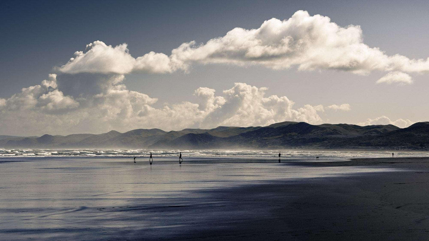 Walking the Black Sands - Raglan - by Award Winning New Zealand Landscape Photographer Stephen Milner