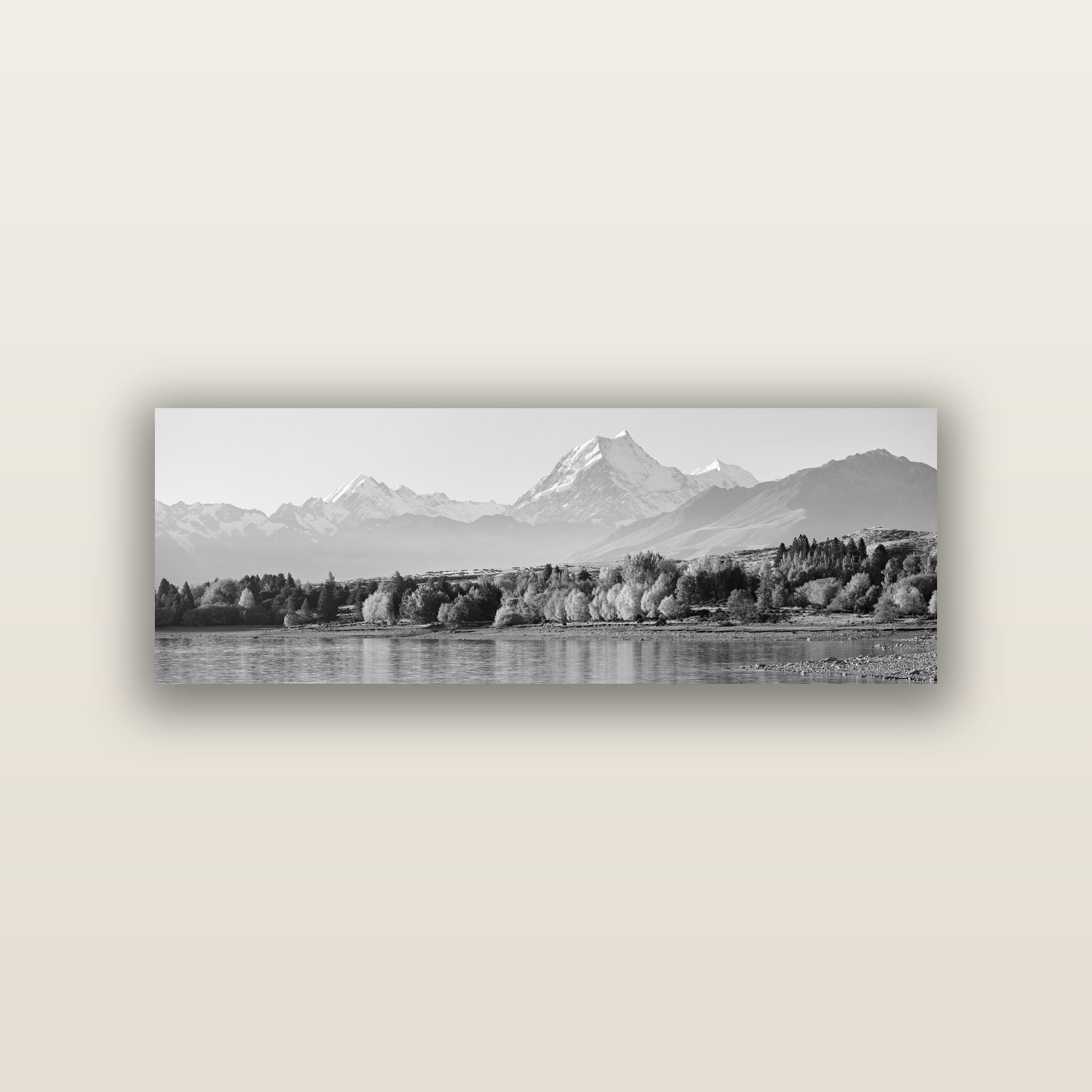 Above the Treeline, Mount Cook — acrylic panel print, small 76 × 25 cm. New Zealand fine art landscape wall art by Stephen Milner.