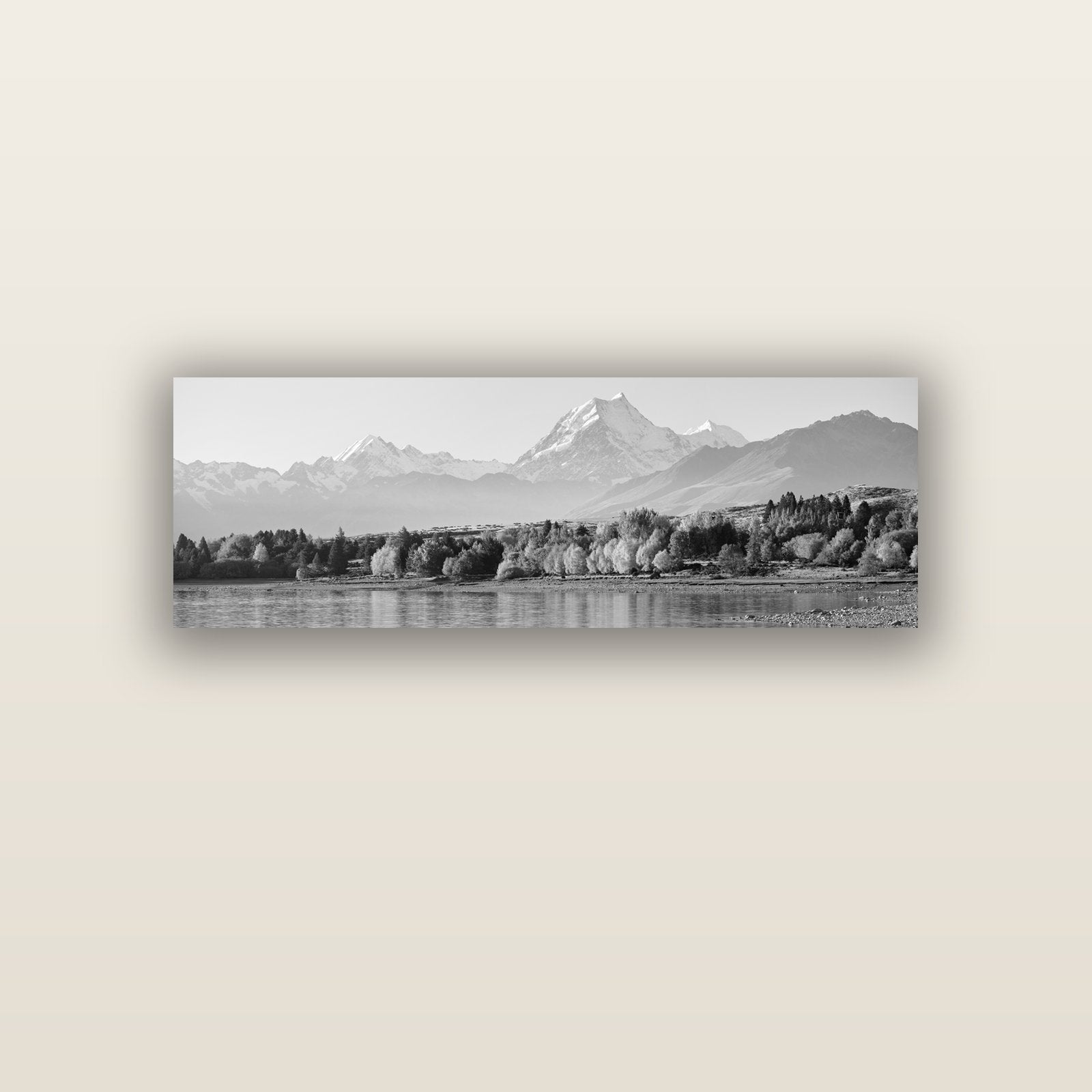 Above the Treeline, Mount Cook — acrylic glass print, 122 × 41 cm. New Zealand fine art landscape wall art by Stephen Milner.