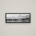 Above the Treeline, Mount Cook — Basel Black, 113×40 cm. New Zealand fine art wall art by Stephen Milner.