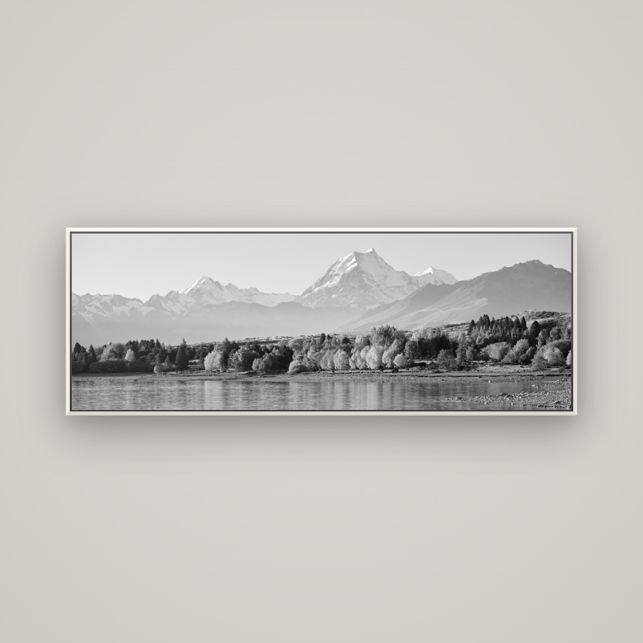 Above the Treeline, Mount Cook — Basel White, 170×60 cm. New Zealand fine art wall art by Stephen Milner.