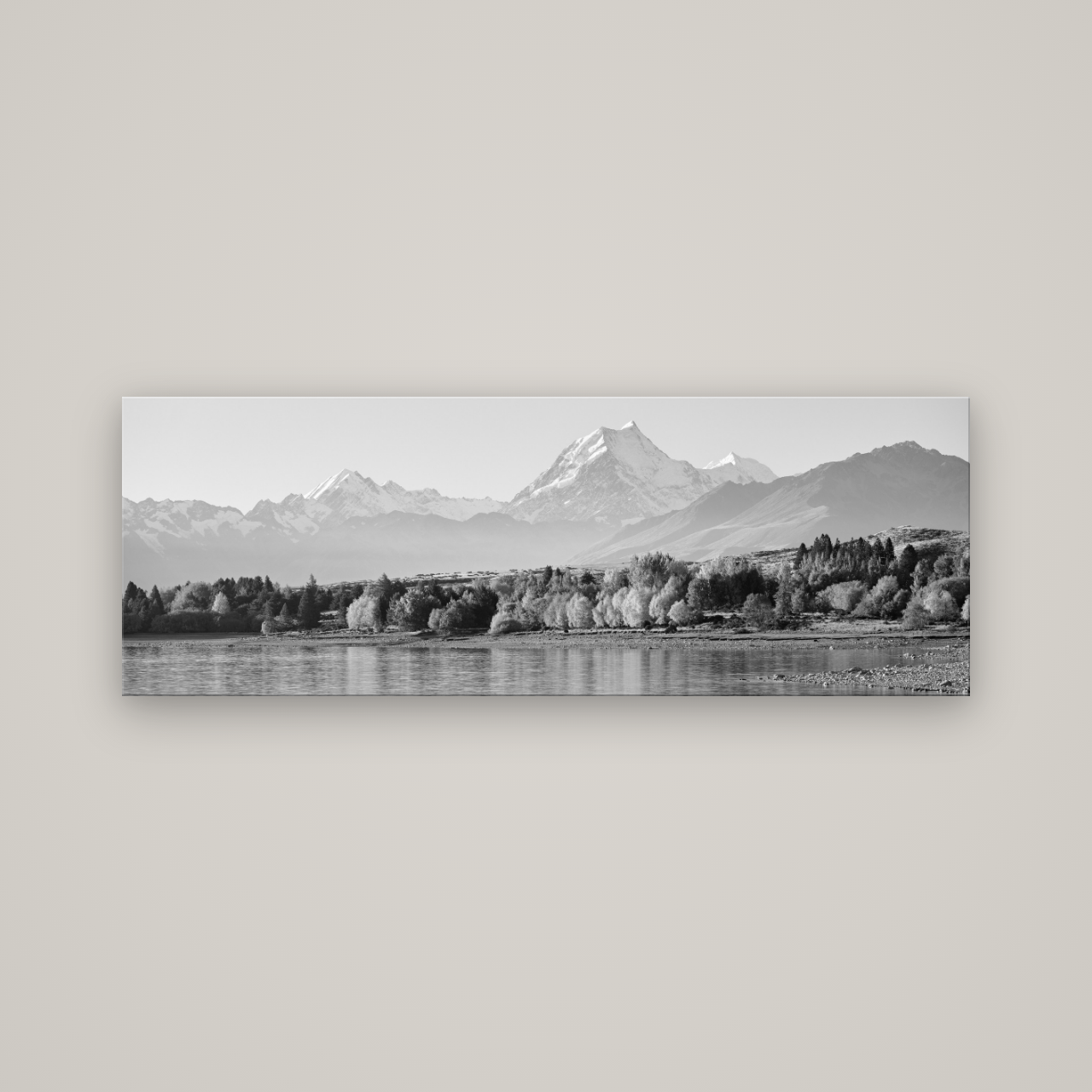 Above the Treeline, Mount Cook — No frame, 170×60 cm. New Zealand fine art wall art by Stephen Milner.