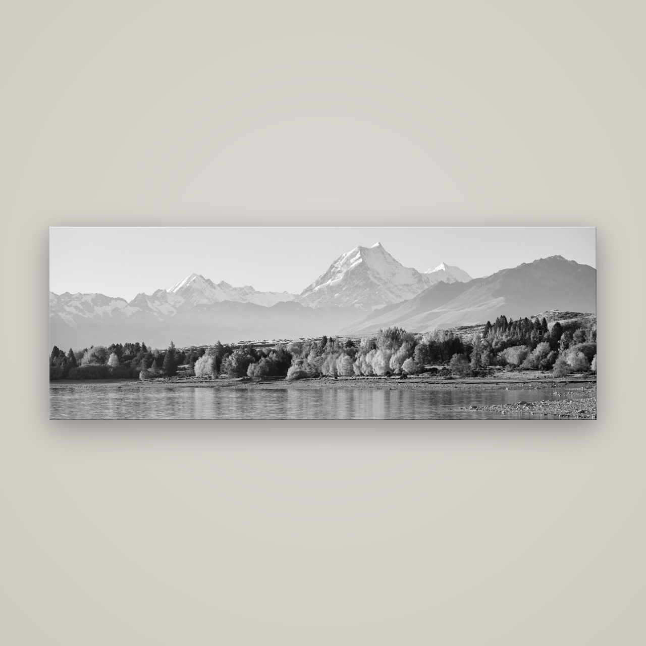Above the Treeline, Mount Cook — No frame, 198×70 cm. New Zealand fine art wall art by Stephen Milner.