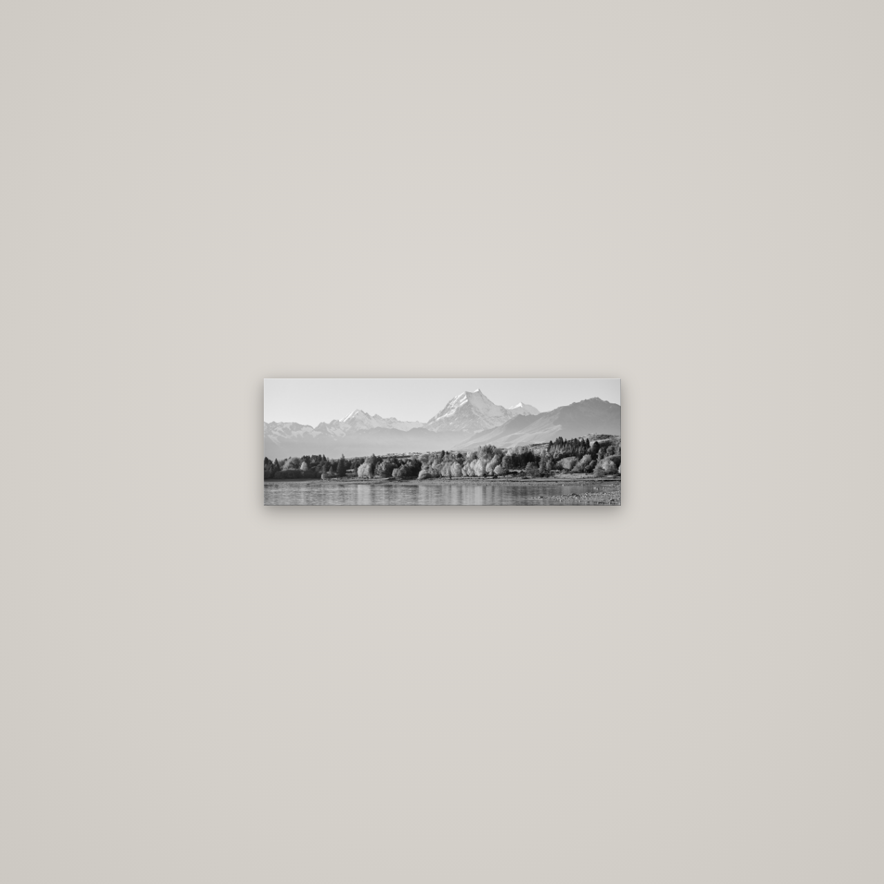 Above the Treeline, Mount Cook — No frame, 45×16 cm. New Zealand fine art wall art by Stephen Milner.