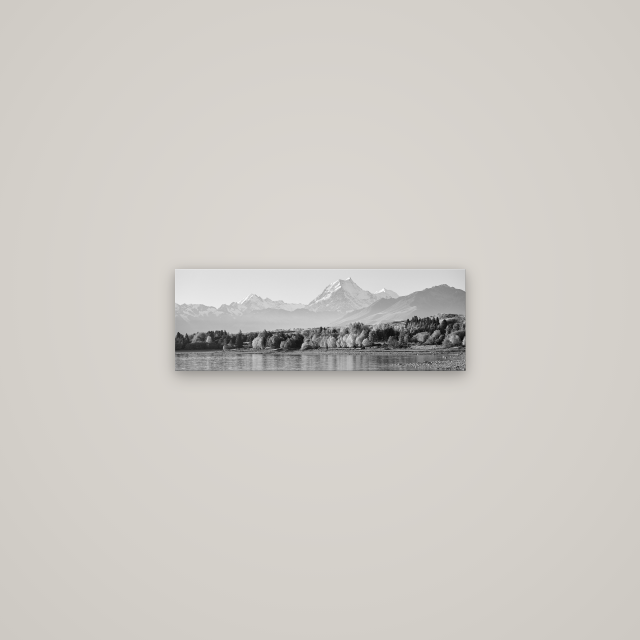 Above the Treeline, Mount Cook — No frame, 57×20 cm. New Zealand fine art wall art by Stephen Milner.