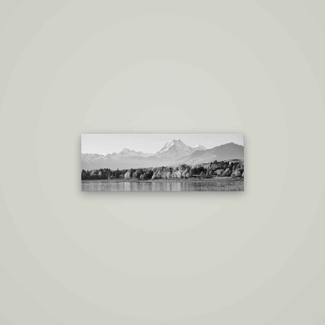 Above the Treeline, Mount Cook — No frame, 68×24 cm. New Zealand fine art wall art by Stephen Milner.