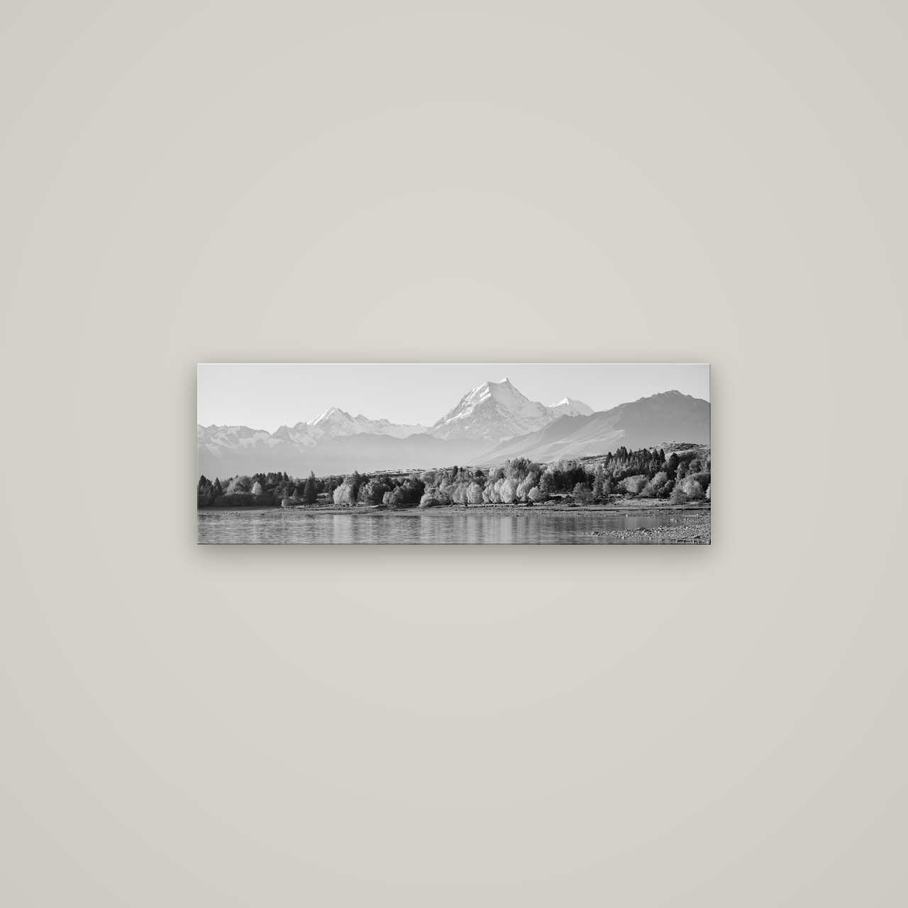 Above the Treeline, Mount Cook — No frame, 85×30 cm. New Zealand fine art wall art by Stephen Milner.