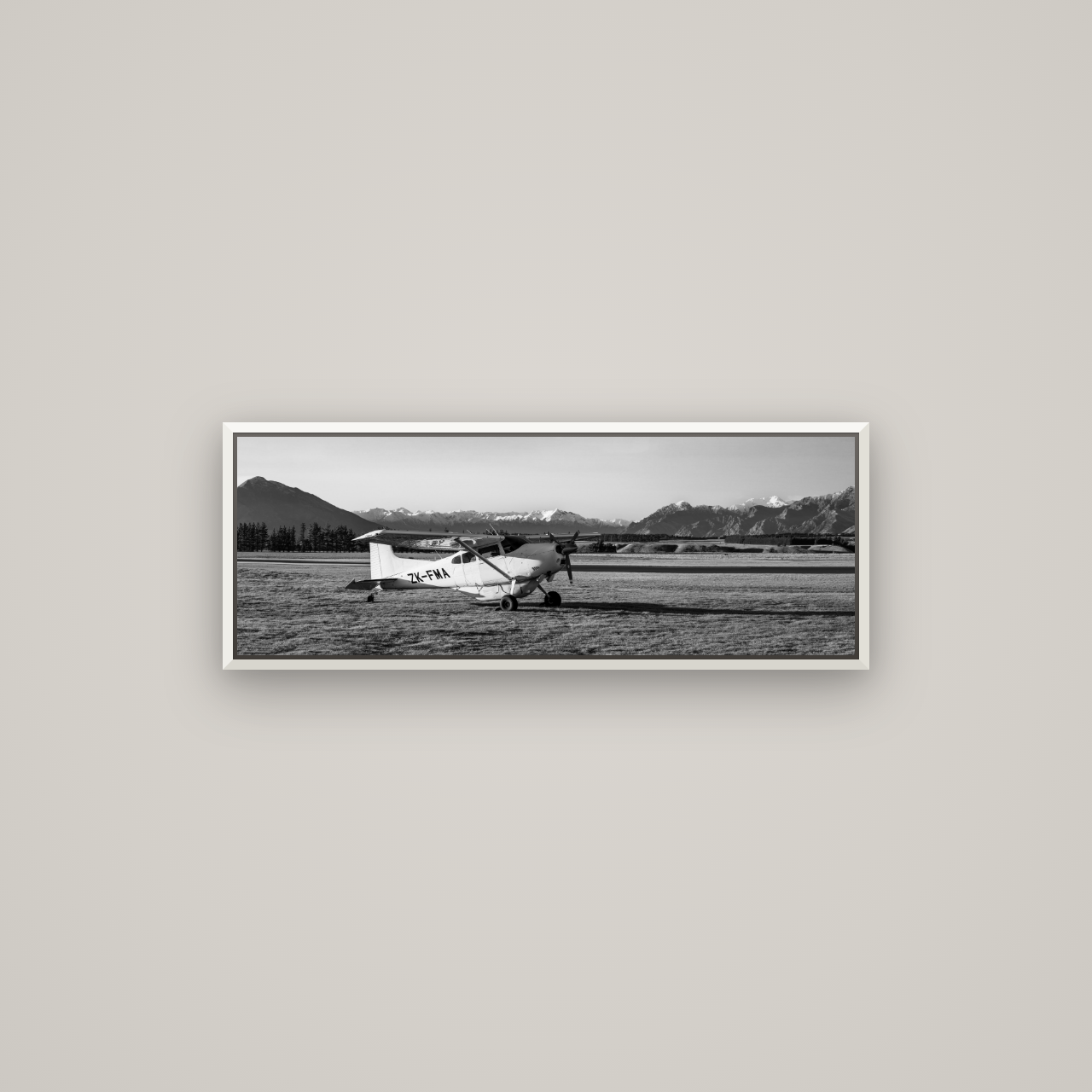 Adventure's Prelude, Sunset at Mount Aspiring — Basel White, 85×30 cm. New Zealand fine art wall art by Stephen Milner.