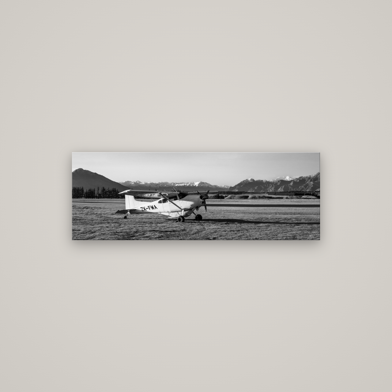 Adventure's Prelude, Sunset at Mount Aspiring — No frame, 113×40 cm. New Zealand fine art wall art by Stephen Milner.
