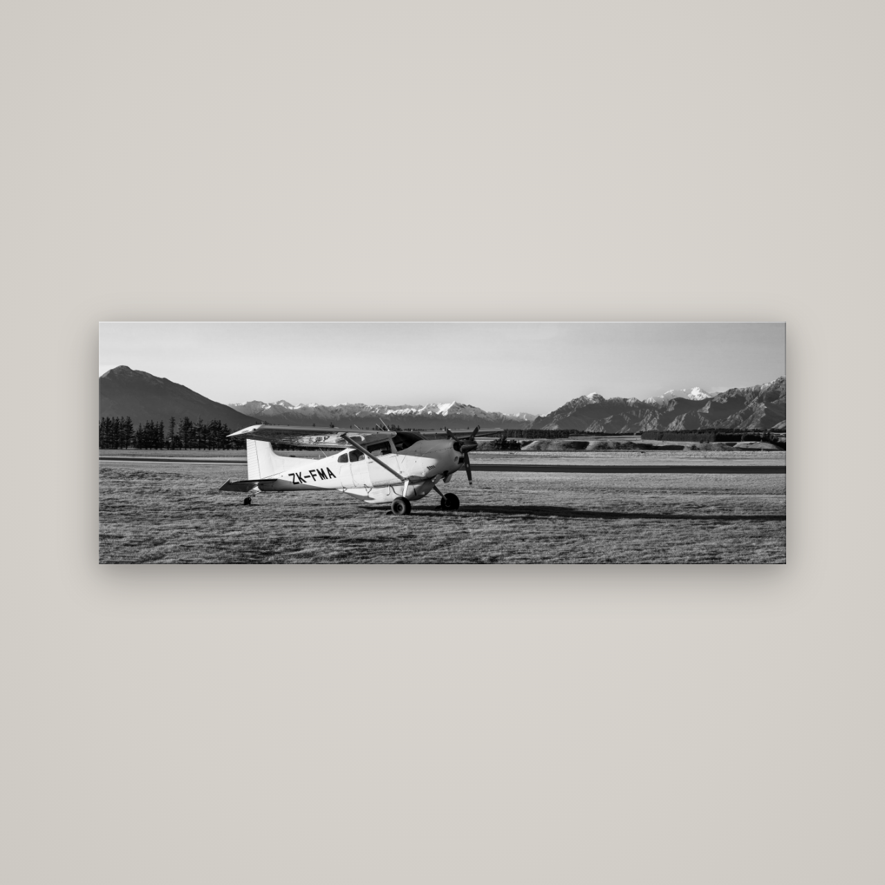 Adventure's Prelude, Sunset at Mount Aspiring — No frame, 170×60 cm. New Zealand fine art wall art by Stephen Milner.