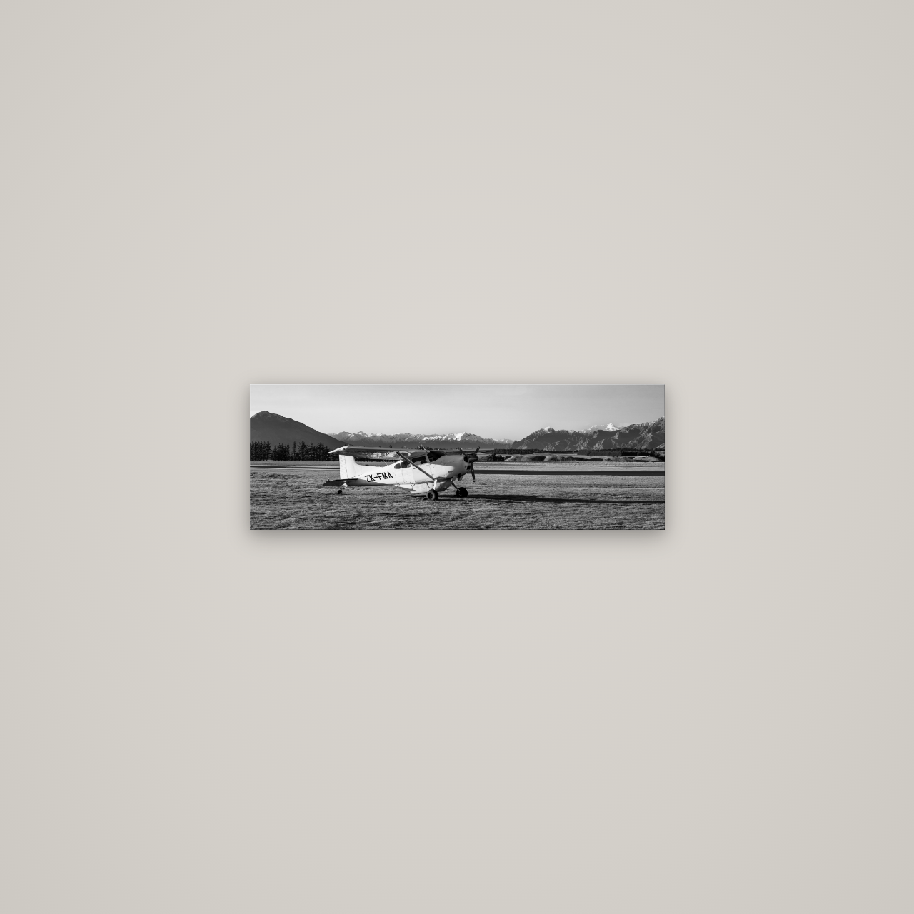Adventure's Prelude, Sunset at Mount Aspiring — No frame, 57×20 cm. New Zealand fine art wall art by Stephen Milner.