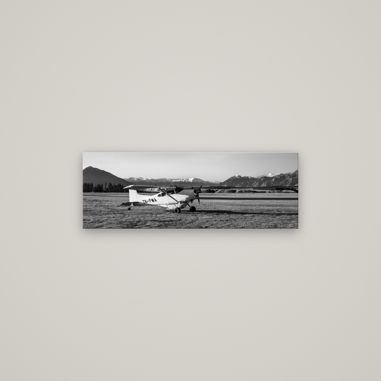 Adventure's Prelude, Sunset at Mount Aspiring — No frame, 85×30 cm. New Zealand fine art wall art by Stephen Milner.