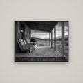 Alpine Retreat, Rustic Comfort Amidst Splendour — Basel Black, 107×80 cm. New Zealand fine art wall art by Stephen Milner.