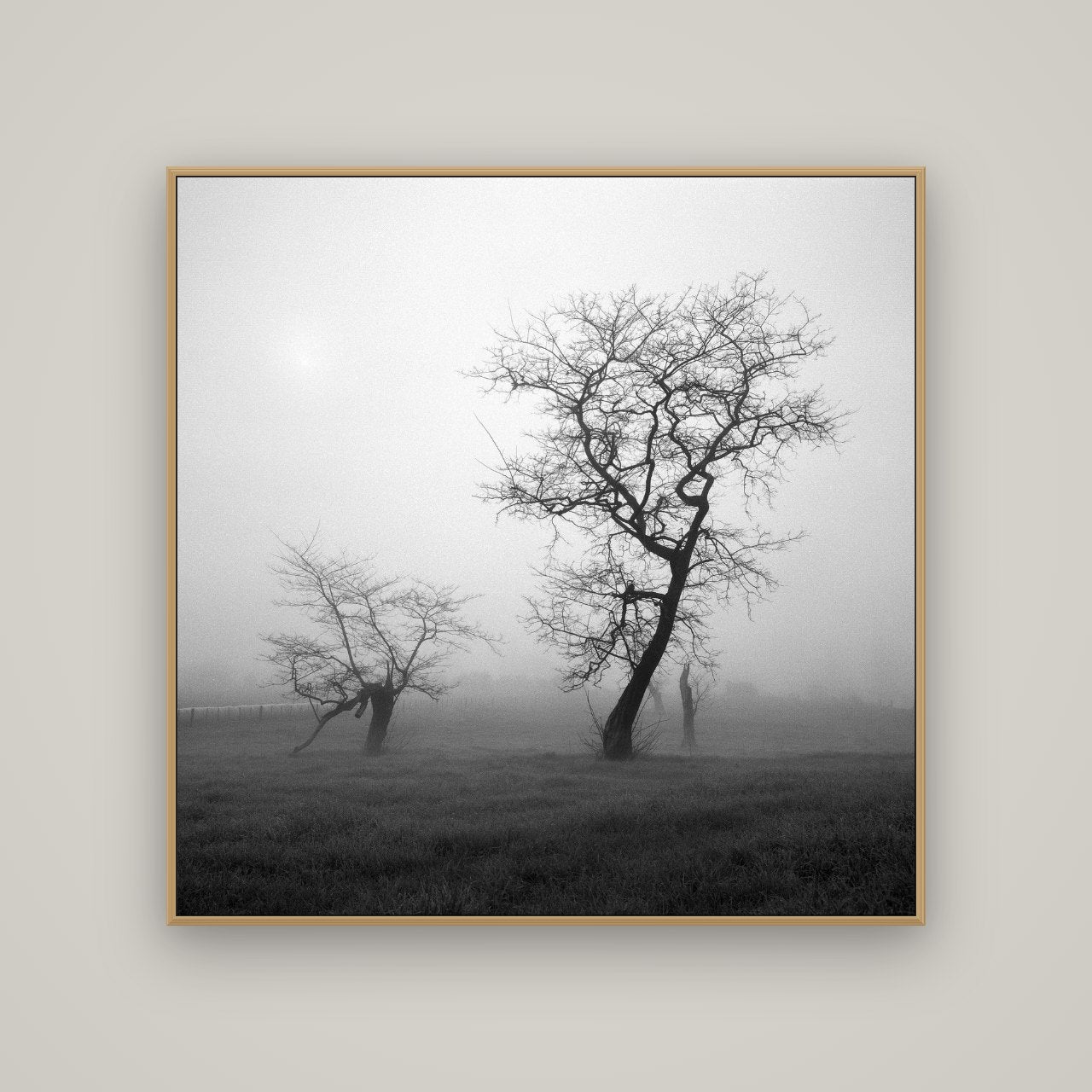 And Child, Waikato, Basel Natural Oak, 120×120 cm. New Zealand fine art wall art by Stephen Milner.