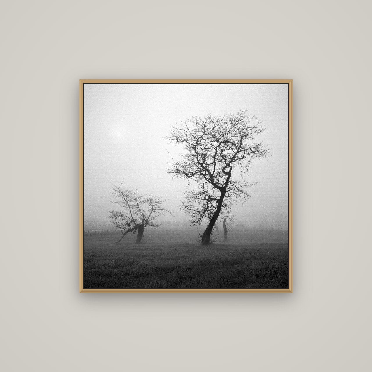 And Child, Waikato, Basel Natural Oak, 80×80 cm. New Zealand fine art wall art by Stephen Milner.