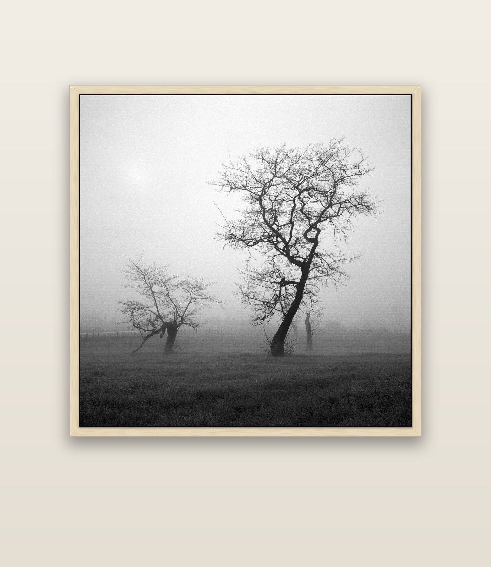 And Child, Waikato — natural float frame canvas, 133 × 133 cm. New Zealand fine art landscape wall art by Stephen Milner.