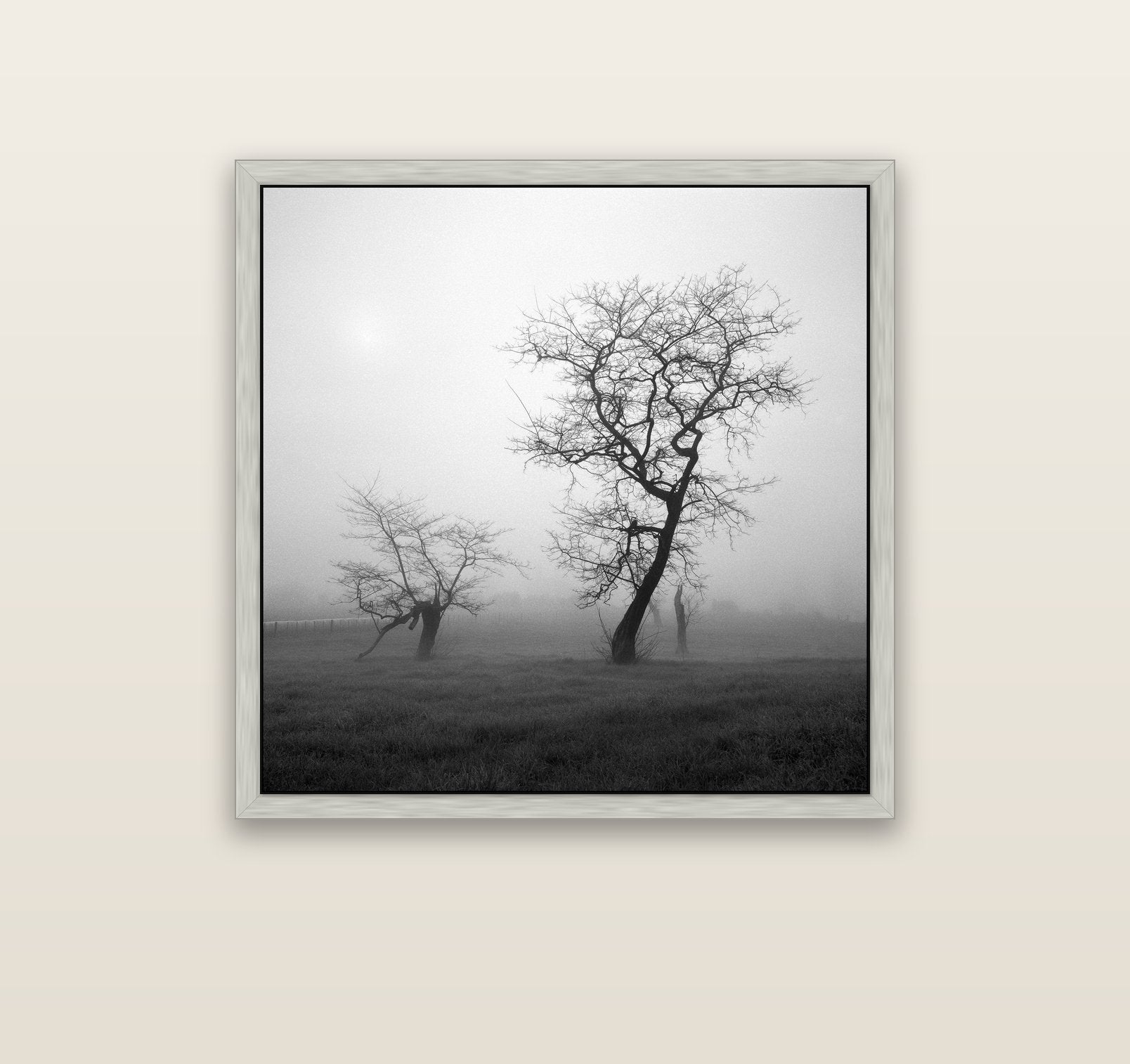 And Child, Waikato — silver float frame canvas, 91 × 91 cm. New Zealand fine art landscape wall art by Stephen Milner.