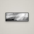 Aspiring Storm, Lake Wanaka — Basel Black, 113×40 cm. New Zealand fine art wall art by Stephen Milner.