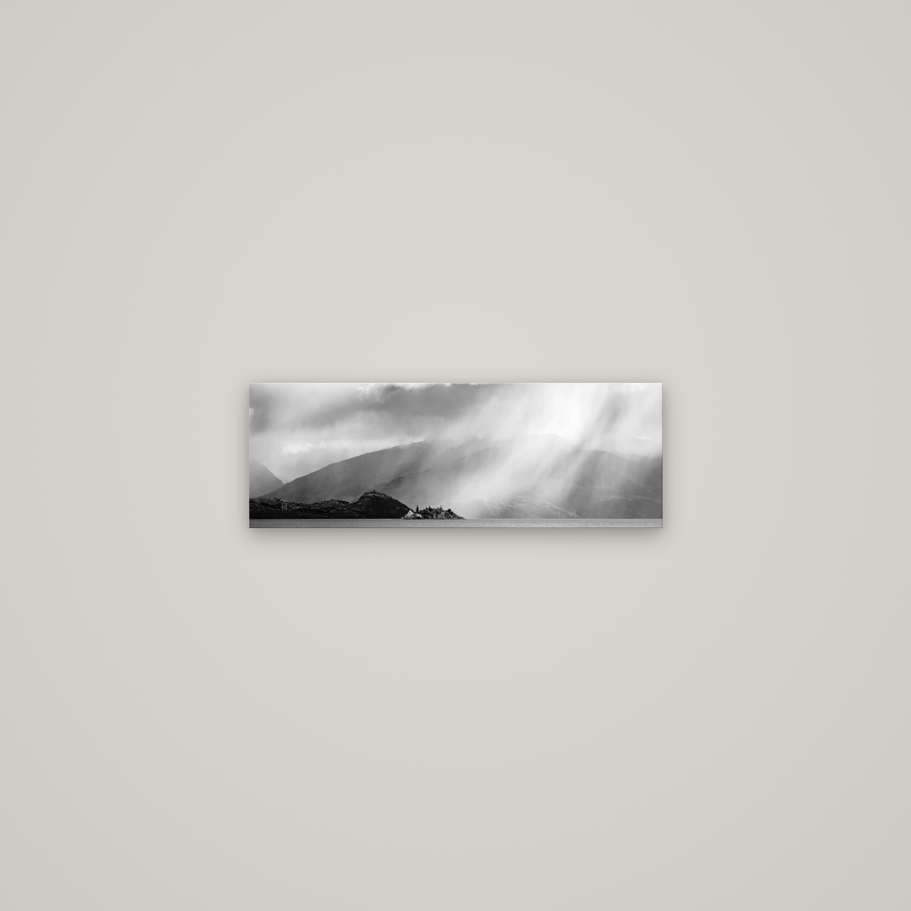 Aspiring Storm, Lake Wanaka — No frame, 57×20 cm. New Zealand fine art wall art by Stephen Milner.