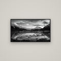 Aurora of Aoraki, Tasman Glacier's Awakening — Basel Black, 107×60 cm. New Zealand fine art wall art by Stephen Milner.
