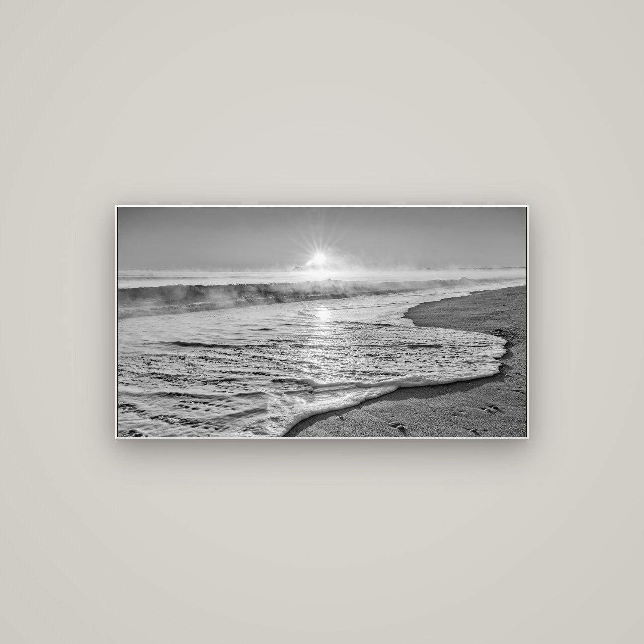 Beach Dreams, Whakatāne — ArtBox White, 107×60 cm. New Zealand fine art wall art by Stephen Milner.