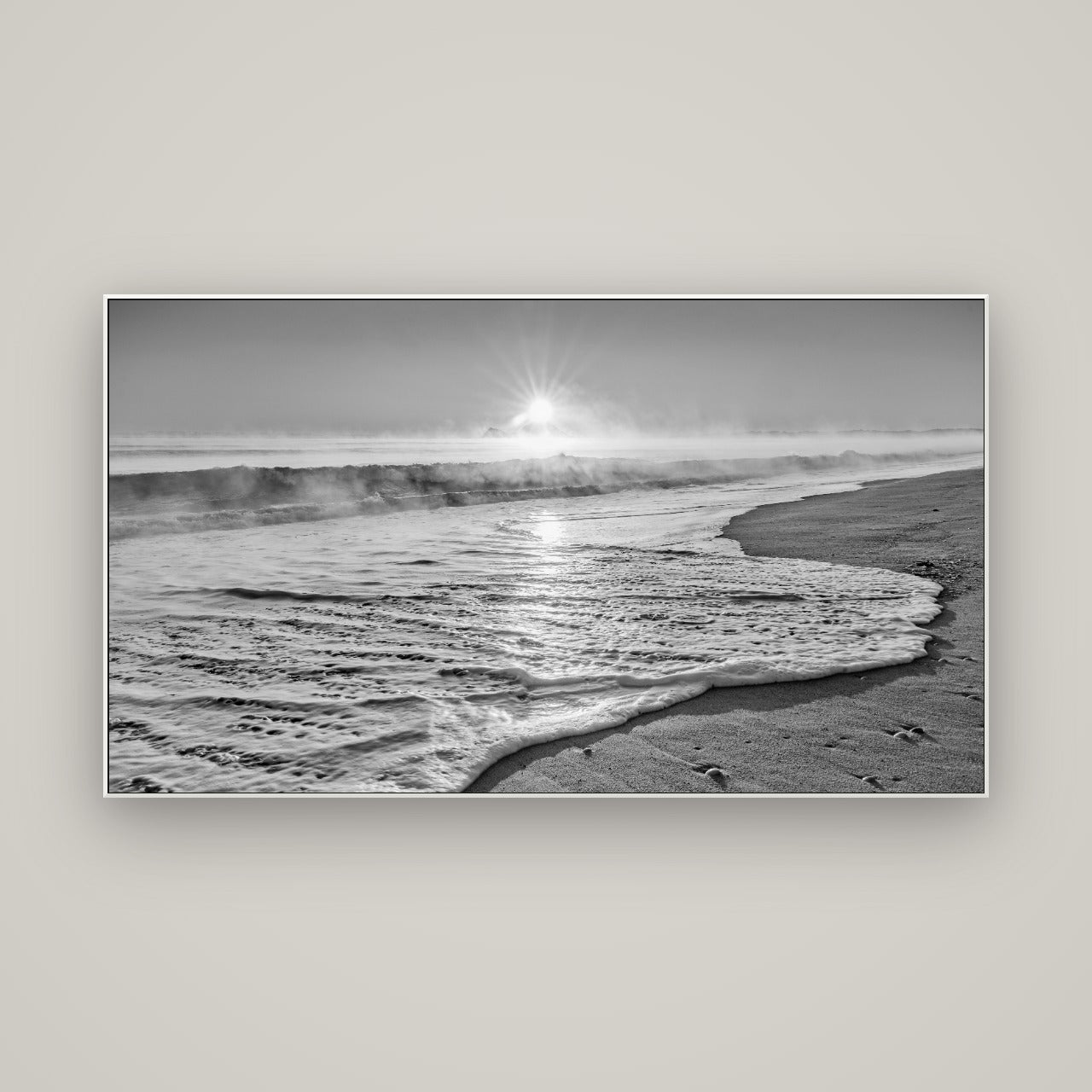 Beach Dreams, Whakatāne — ArtBox White, 160×90 cm. New Zealand fine art wall art by Stephen Milner.