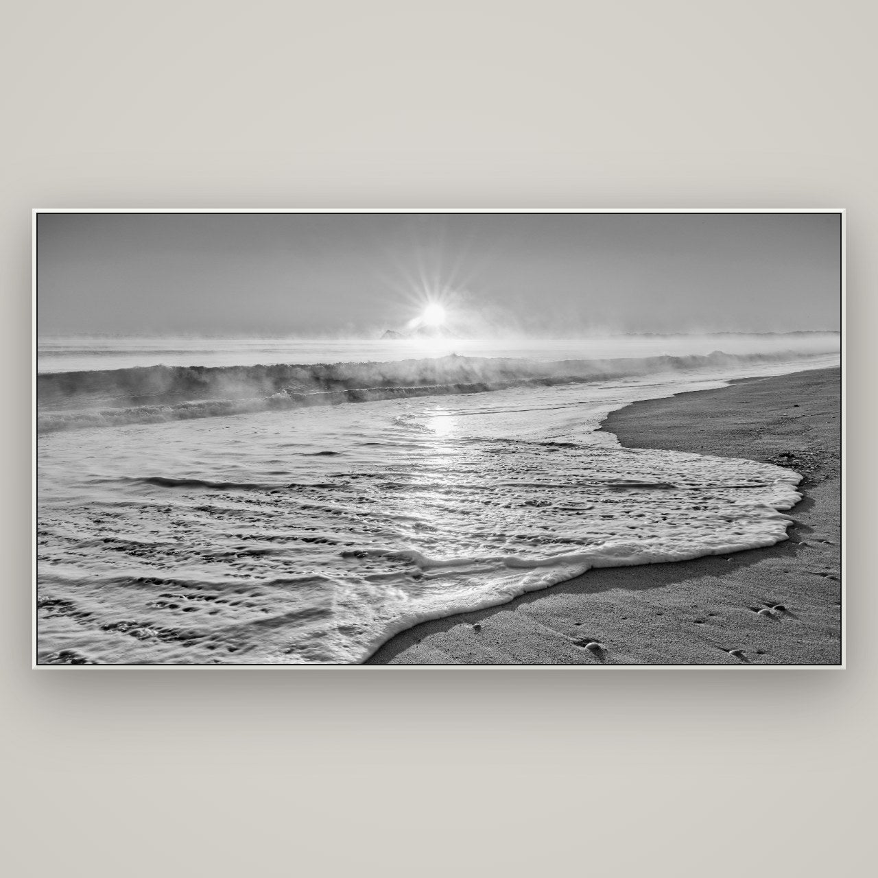 Beach Dreams, Whakatāne — ArtBox White, 196×110 cm. New Zealand fine art wall art by Stephen Milner.
