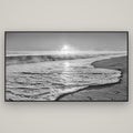 Beach Dreams, Whakatāne — Basel Black, 196×110 cm. New Zealand fine art wall art by Stephen Milner.