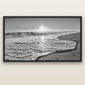 Beach Dreams, Whakatāne — black float frame canvas, 200 × 130 cm. New Zealand fine art landscape wall art by Stephen Milner.